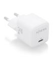 AISENS Cargador GaN 25W, 1xUSB-C PD3.0 QC4.0, Blanco