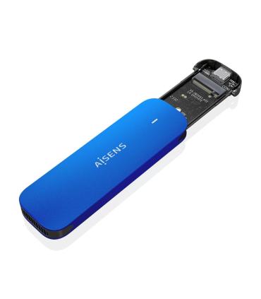 AISENS ASM2-026BLU caja para disco duro externo Caja externa para unidad de estado sólido (SSD) Azul M.2