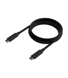 AISENS Cable USB 3.2 Gen1 5Gbps 4k@60Hz 3A 60W E-Marker, Tipo USB-C M-USB-C M, Negro, 5.0m