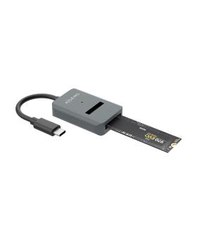 AISENS USB-C Dock M.2 (NGFF) ASUC-M2D012-GR SATA NVMe A USB3.1 Gen2, Gris