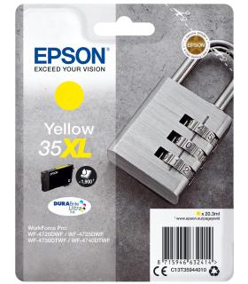 Epson Padlock Singlepack Yellow 35XL DURABrite Ultra Ink