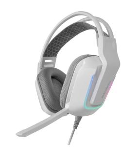 Auriculares Gaming con Micrfono Mars Gaming MH-Strike/ Jack 3.5/ USB/ Blancos