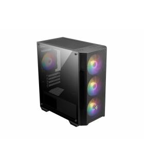 MSI MAG FORGE M100A carcasa de ordenador Micro Torre Negro, Transparente