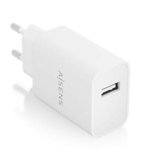 AISENS Cargador USB 10W alta eficiencia, 5V 2A, Blanco