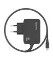 AISENS Cargador GaN 65W PD3.0 1xUSB-C 1.8m, Negro