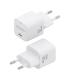 AISENS Cargador GaN 30W, 1xUSB-C PD3.0 QC4.0, Blanco