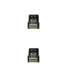 Nanocable Cable de red latiguillo RJ45 LSZH Cat.6A UTP AWG24, Negro, 2.0m