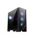 MSI MAG FORGE 320R AIRFLOW carcasa de ordenador Micro Torre Negro, Transparente