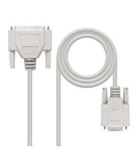 Nanocable CABLE SERIE NULL MODEM DB9 H-DB25 M 1.8 M