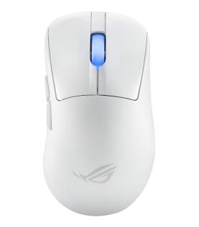 ASUS ROG Keris II Ace Wireless AimPoint White ratón Juego mano derecha RF Wireless + Bluetooth + USB Type-A Óptico 42000 DPI