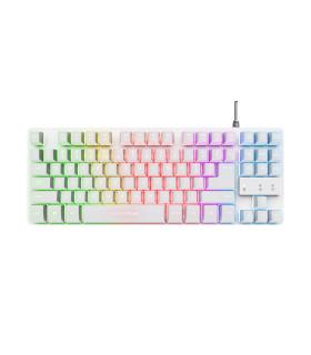 Trust GXT 833W Thado teclado Juego USB QWERTY Español Blanco