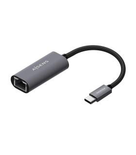 AISENS Conversor USB3.1 Gen1 USB-C A Ethernet Gigabit 10 100 1000 Mbps, Gris, 15cm