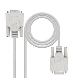 Nanocable 10.14.0203 cable de serie Beige 3 m DB9