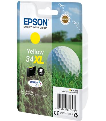 Epson Golf ball Singlepack Yellow 34XL DURABrite Ultra Ink