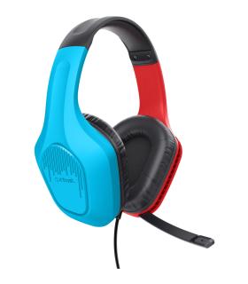 Trust GXT 416S Zirox Auriculares Alámbrico Diadema Juego Negro, Cian, Rojo