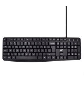 Ewent EW3002 teclado Oficina USB QWERTY Portugués Negro