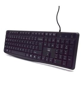 Ewent EW3002 teclado Oficina USB QWERTY Portugués Negro