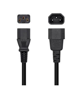 AISENS Cable Alimentación CPU, C13 H-C14 M, Negro, 10 m