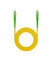 Nanocable Cable de Fibra Óptica SC/APC a SC/APC Monomodo Simplex LSZH, Amarillo, 3 m