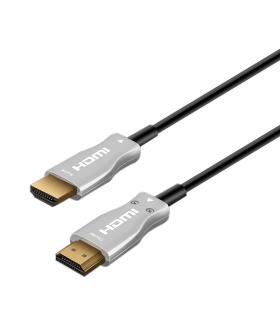 AISENS Cable HDMI V2.0 AOC Premium alta velocidad   HEC 4k@60hz 18Gbps, A M-A M, Negro, 30 m