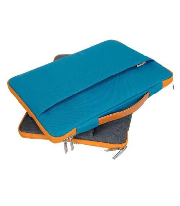 Maillon Technologique MTTOULOUSSE15BLUE maletines para portátil 39,6 cm (15.6") Funda Azul, Naranja