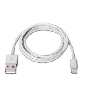 AISENS A102-0035 cable de conector Lightning 1 m Blanco