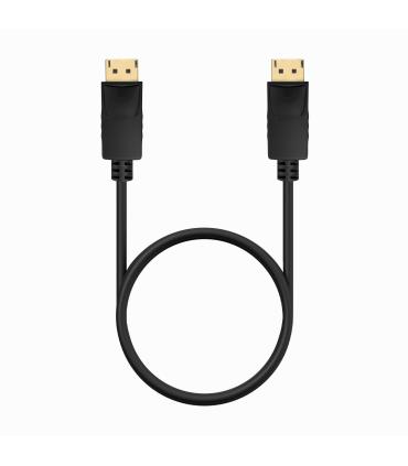 AISENS Cable DISPLAYPORT V1.2 CCS 4K@60Hz, DP M-DP M, Negro, 0.5m