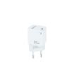 TooQ Cargador de Pared GAN USB-C/PD 30W, Blanco