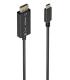 AISENS Cable Conversor Bidireccional USB-C A DISPLAYPORT 8K@60Hz, USB-C M-DP M, Negro, 1.8m