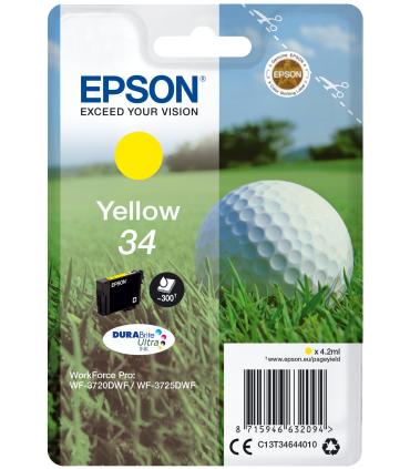 Epson Golf ball Singlepack Yellow 34 DURABrite Ultra Ink