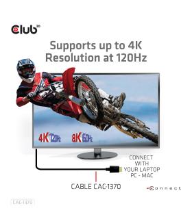 CLUB3D CAC-1370 cable HDMI 1,5 m HDMI tipo A (Estándar) Negro