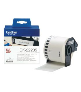 Brother DK-22205 cinta para impresora de etiquetas Negro sobre blanco