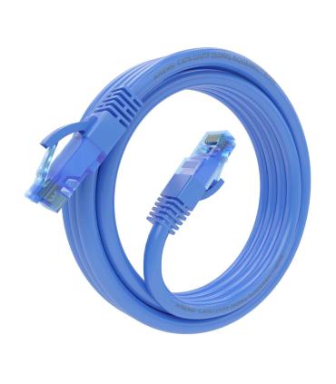 AISENS Cable De Red Latiguillo RJ45 Cat.6 UTP AWG26 CCA, Azul, 2.0 m