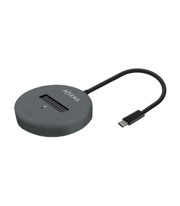 AISENS USB-C Dock M.2 (NGFF) ASUC-M2D014-GR SATA NVMe A USB3.1 Gen2, Gris