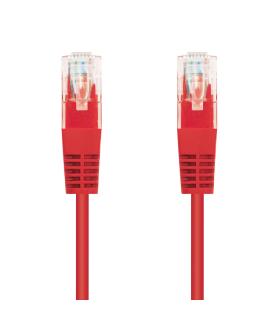 Nanocable Cable Red Latiguillo RJ45 CAT.6 UTP AWG24, Rojo, 30 cm