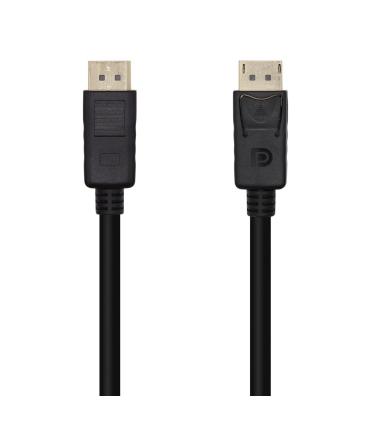 AISENS Cable DisplayPort V1.2 4K@60Hz, DP M-DP M, Negro, 1.0m