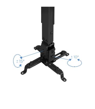 TooQ SOPORTE UNIVERSAL INCLINABLE DE TECHO PARA PROYECTOR NEGRO