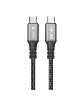 CoolBox COO-CAB-UC-240W cable USB USB 3.2 Gen 2 (3.1 Gen 2) 1,2 m USB C Gris