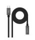 Nanocable Cable Prolongador USB-C 3.2 Gen2x2 20Gbps 3A, 4K 60Hz, USB-C M-USB-C H, Negro, 1.5 m