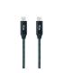 Nanocable Cable USB 3.2 Gen2x2 20Gbps 5A 100W 4K 60Hz USB-C M-USB-C M, Gris Negro, 1 m