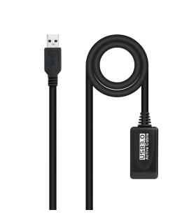 Nanocable Cable USB 3.0 prolongador con amplificador, tipo A M-A H, 5m