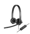 Logitech H570e Auriculares Alámbrico Diadema Oficina/Centro de llamadas USB tipo A Negro