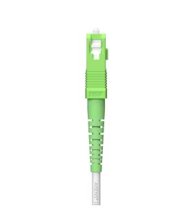 AISENS Cable Fibra Óptica Latiguillo G657A2 3.0 9 125 SMF Simplex CPR DCA LSZH, SC APC-SC APC, Blanco, 150 m