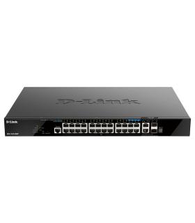 D-Link DGS-1520-28MP switch Gestionado L3 Gigabit Ethernet (10 100 1000) Energía sobre Ethernet (PoE) 1U Negro