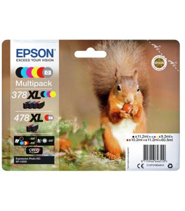 Epson Squirrel Multipack 6-colours 378XL   478XL Claria Photo HD Ink