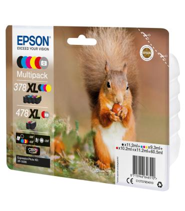 Epson Squirrel Multipack 6-colours 378XL   478XL Claria Photo HD Ink