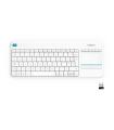 Logitech K400 Plus Tv teclado Hogar RF inalámbrico QWERTY Internacional de EE.UU. Blanco