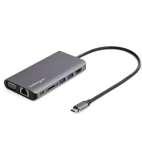 StarTech.com Adaptador Multipuertos USB-C - Mini Docking Station para Viajes con HDMI de 4K o VGA de 1080p - con Hub Ladrón USB