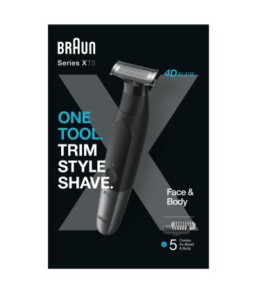 Braun XT5100 Batería 5 mm Mojado y seco Negro, Gris