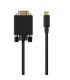 AISENS Cable Conversor USB-C a VGA, USB-C M-HDB15 M, Negro, 0.8M